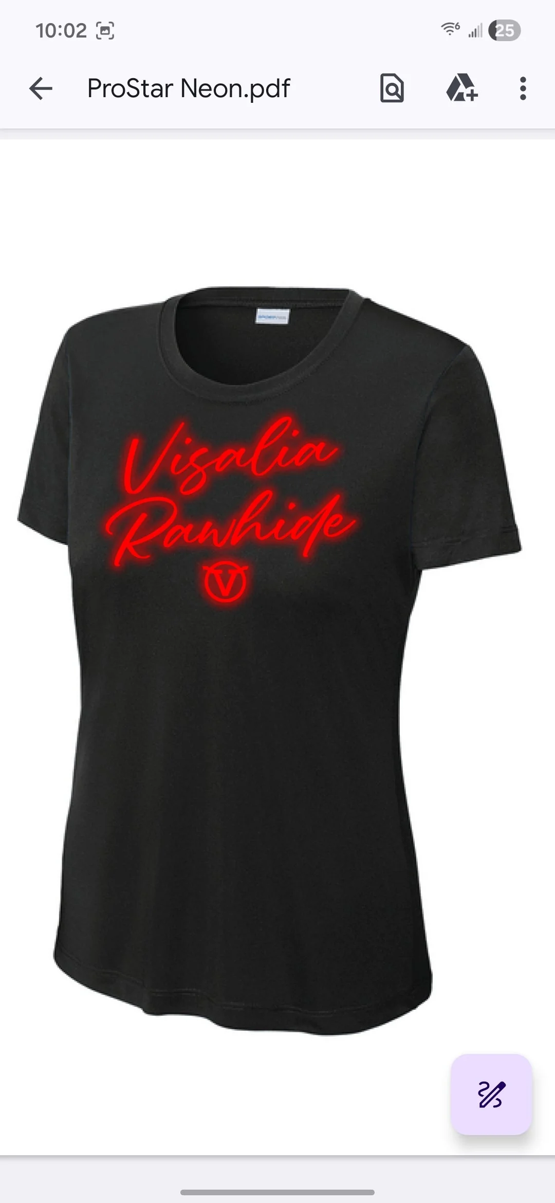 Rawhide Neon Script Women's Tee