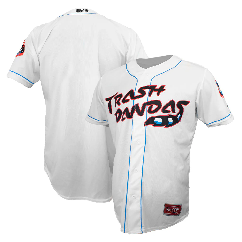 Rocket City Trash Pandas Rawlings Replica Adult Home Jersey - Image 3