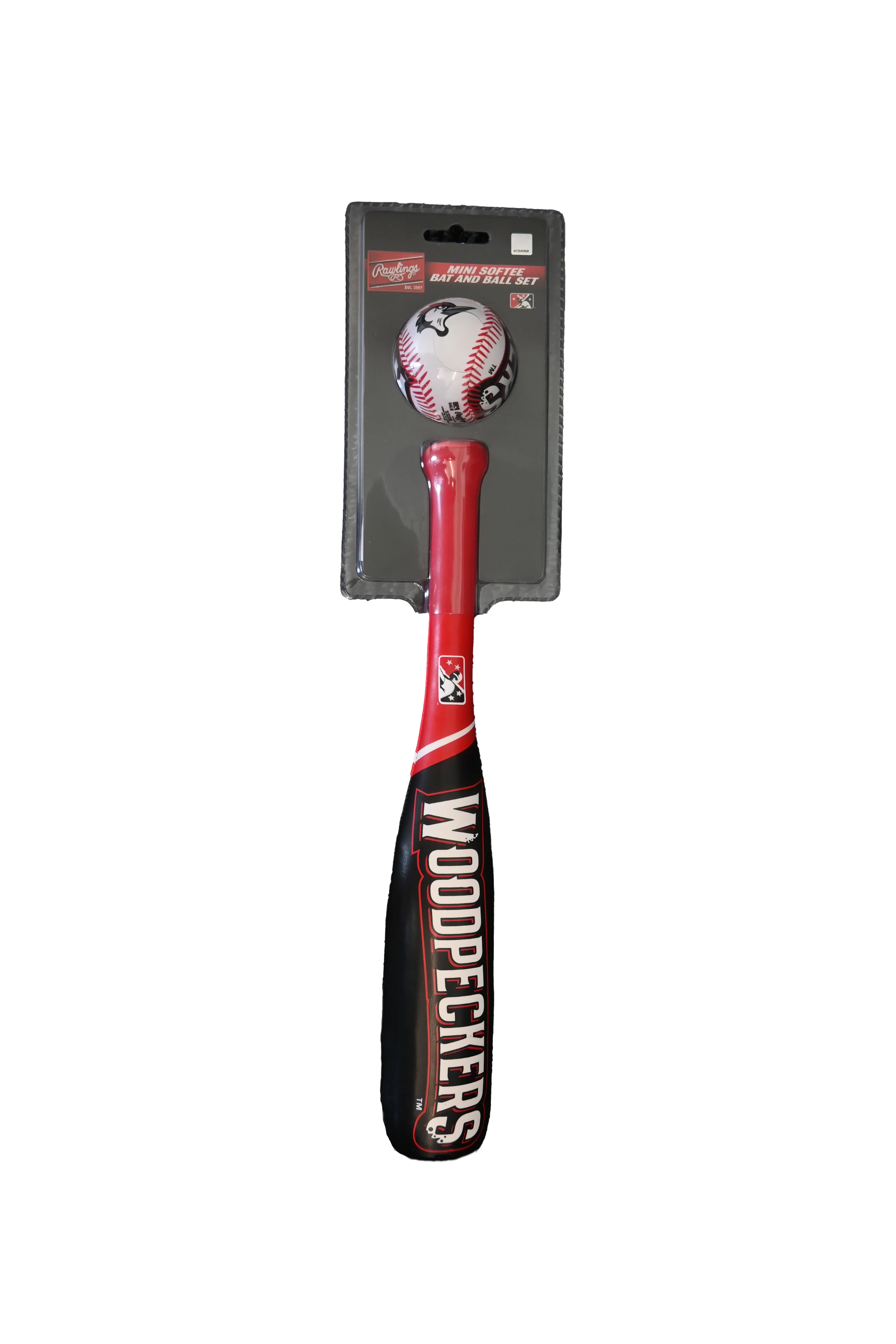 Fayetteville Woodpeckers Rawlings Softee Mini Bat & Ball Set