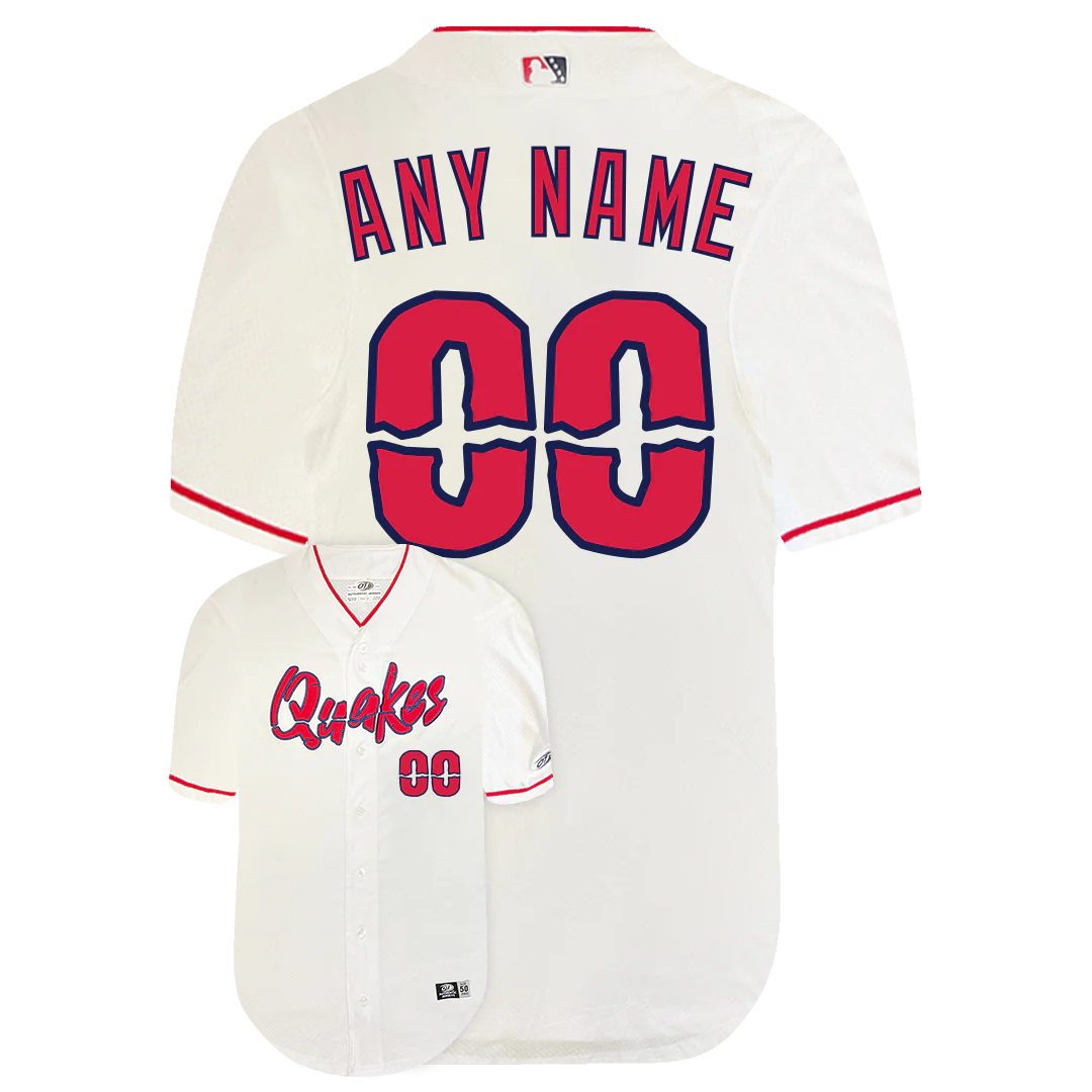 Rancho Cucamonga Quakes Customized Jersey-Home Pro Elite Replica