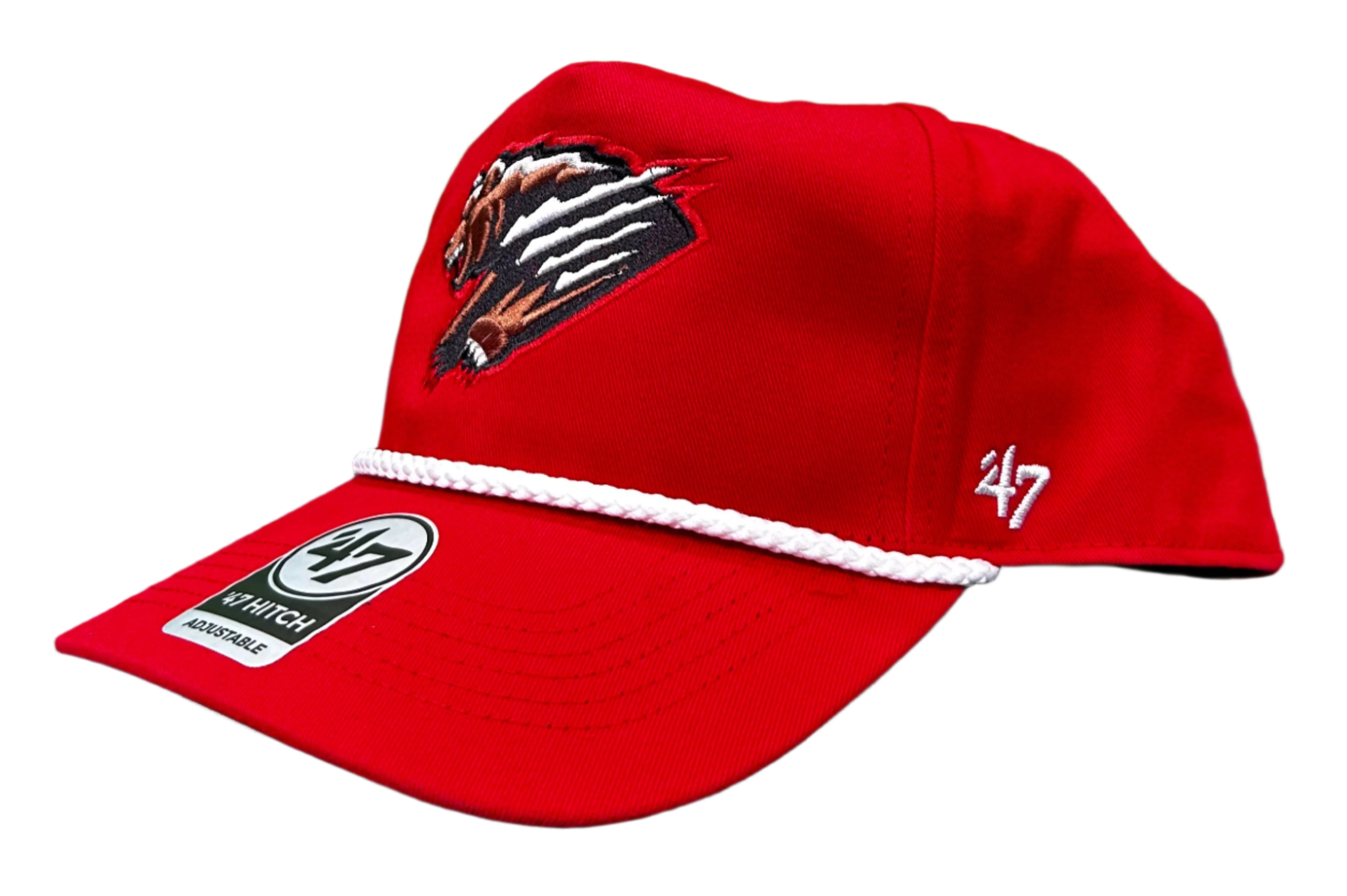Fresno Grizzlies Red Primary Logo Golf Cap