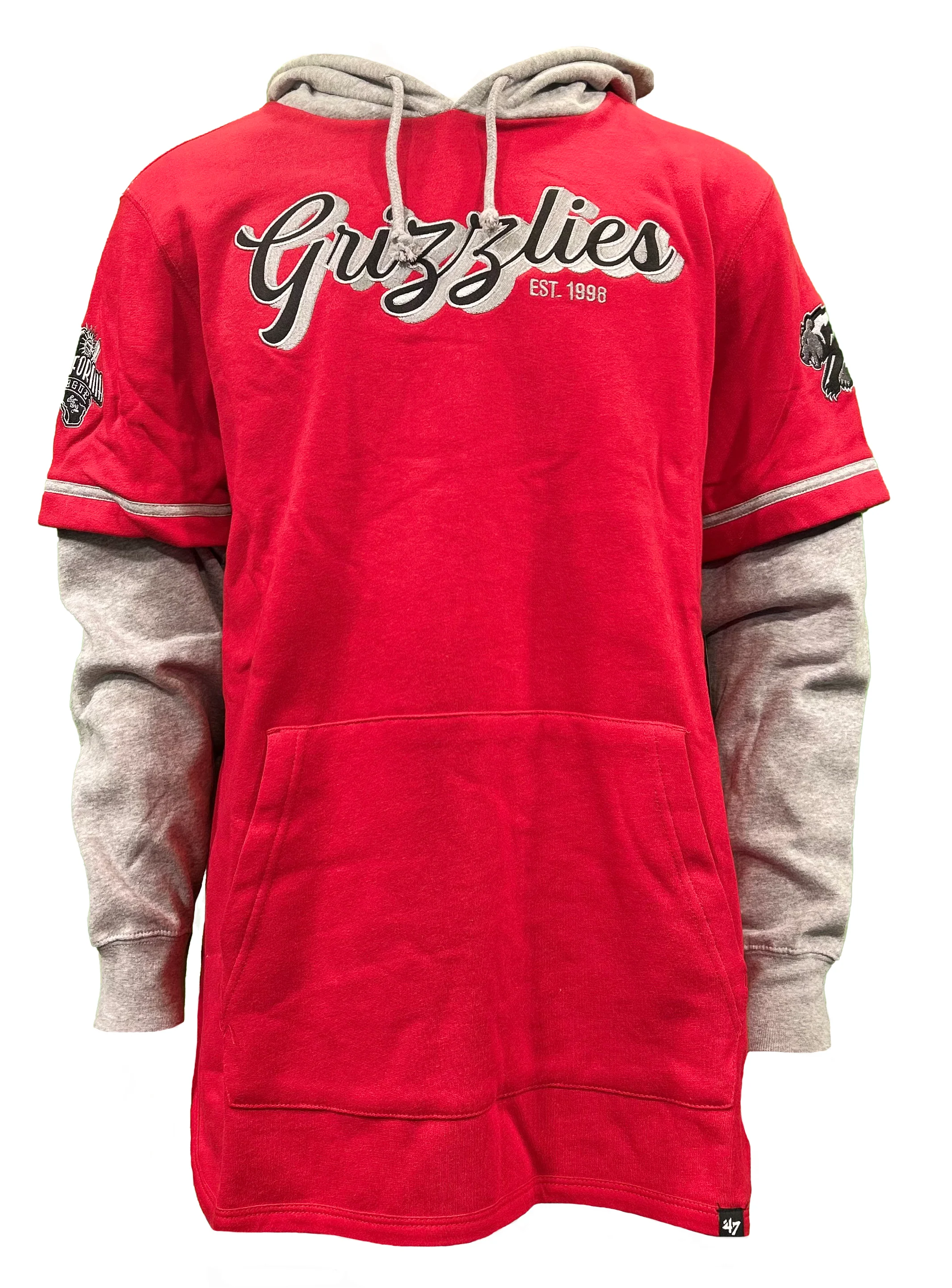 Fresno Grizzlies Red Trifecta Shortstop Pullover Hoodie