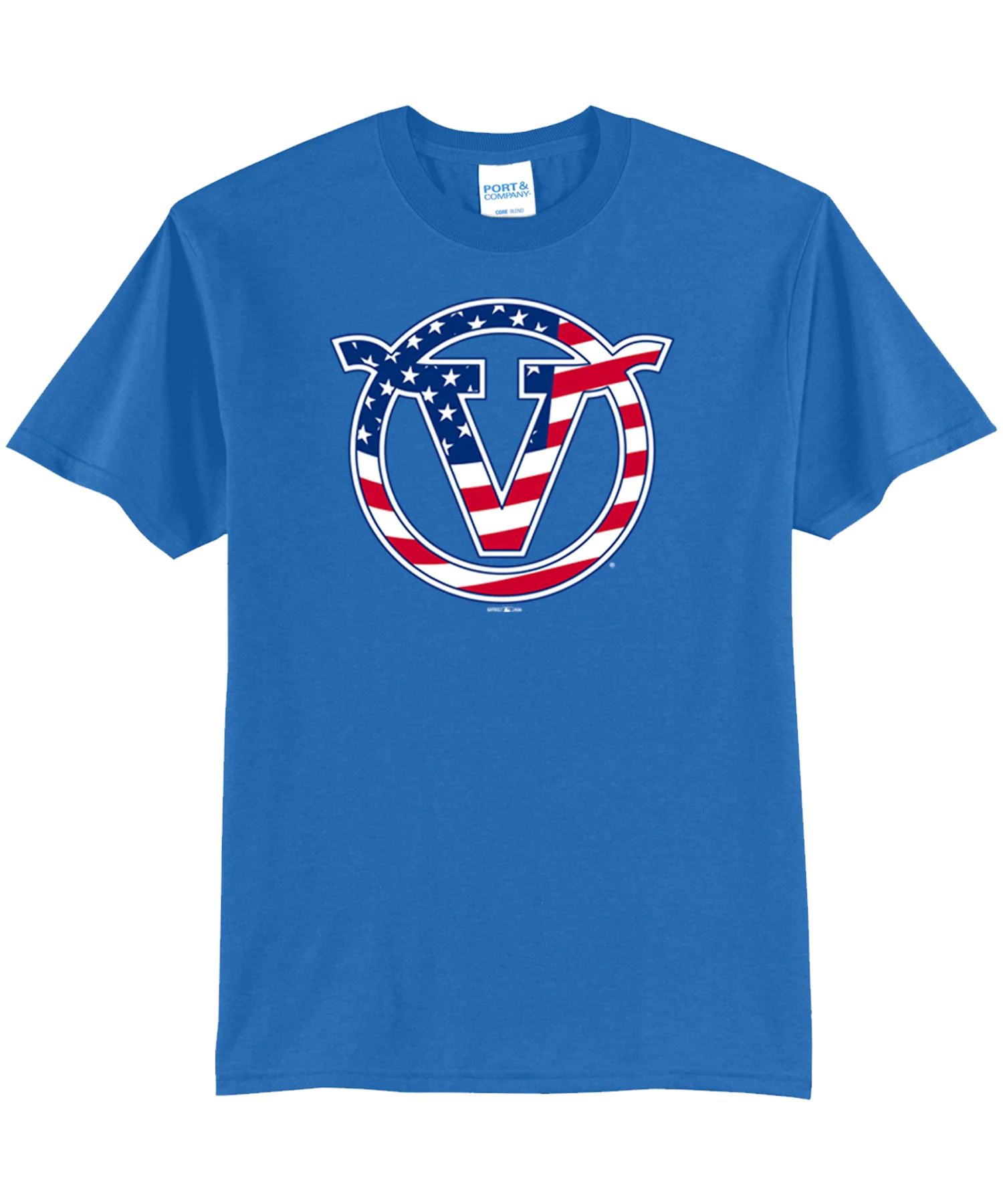 Red, White & Blue V Logo Tee