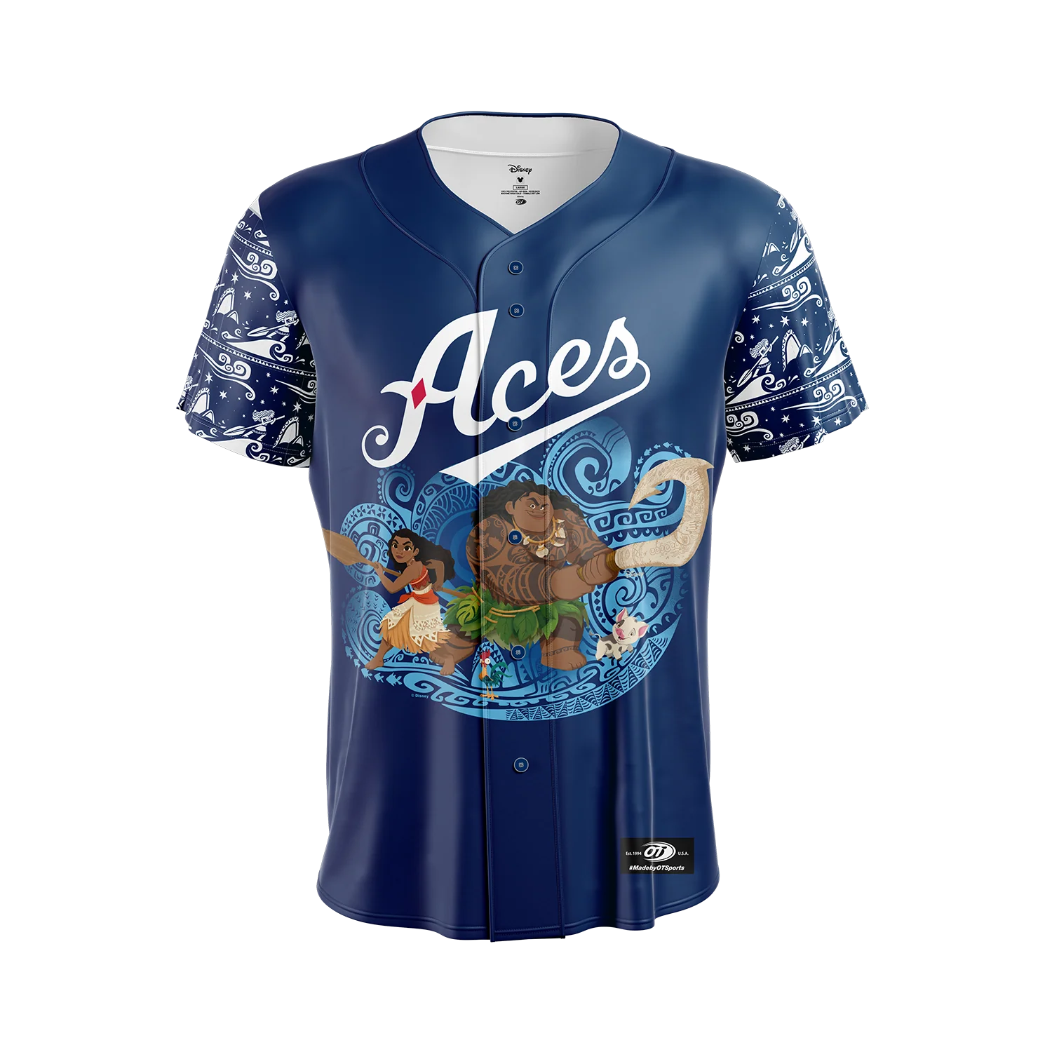 Reno Aces OT Sports Youth Moana Replica Jersey