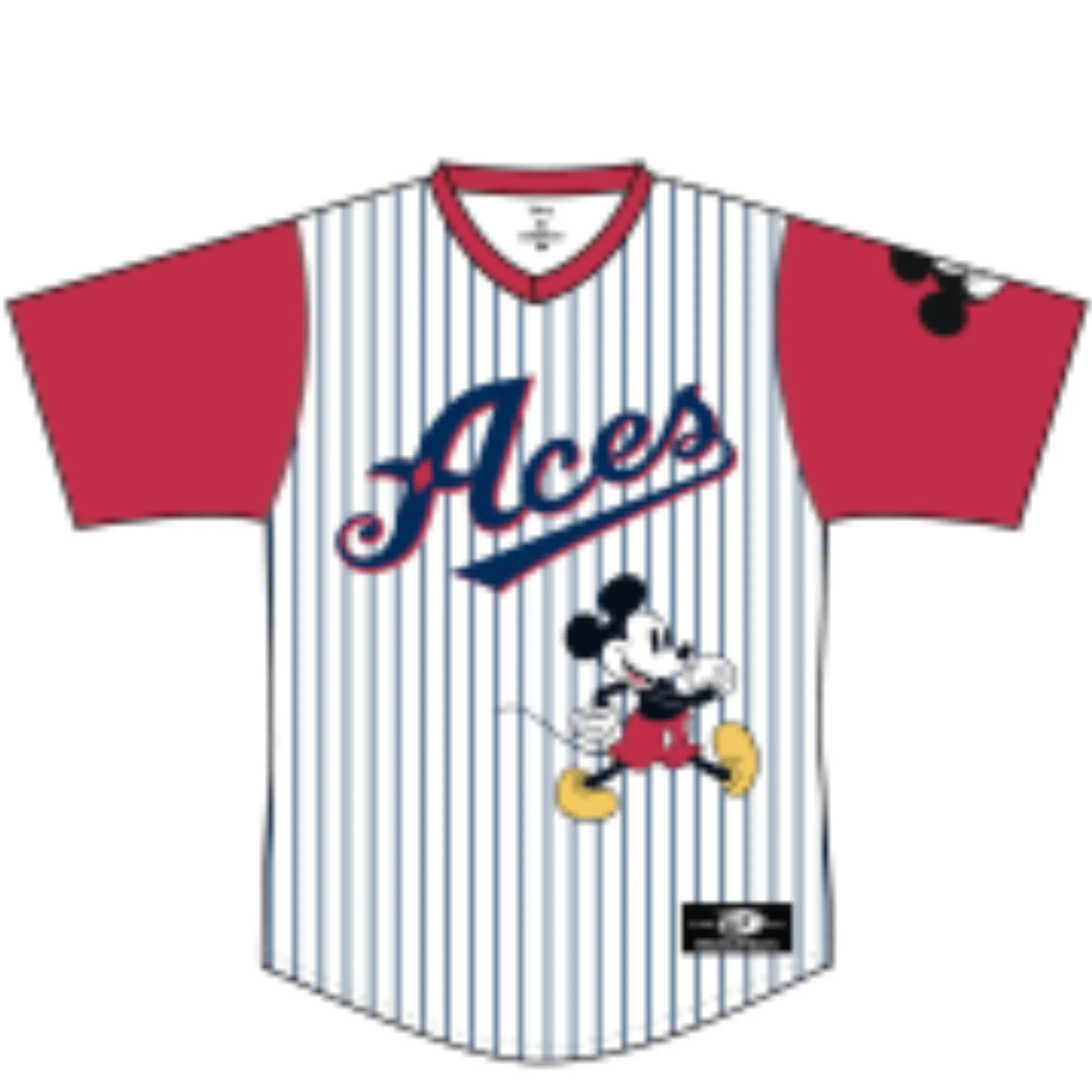 Reno Aces OT Sports Youth Striped Mickey Mouse Theme Night Jersey