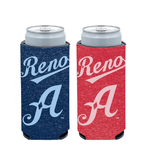 Reno Aces Red and Navy Slim 12 oz Can Cooler