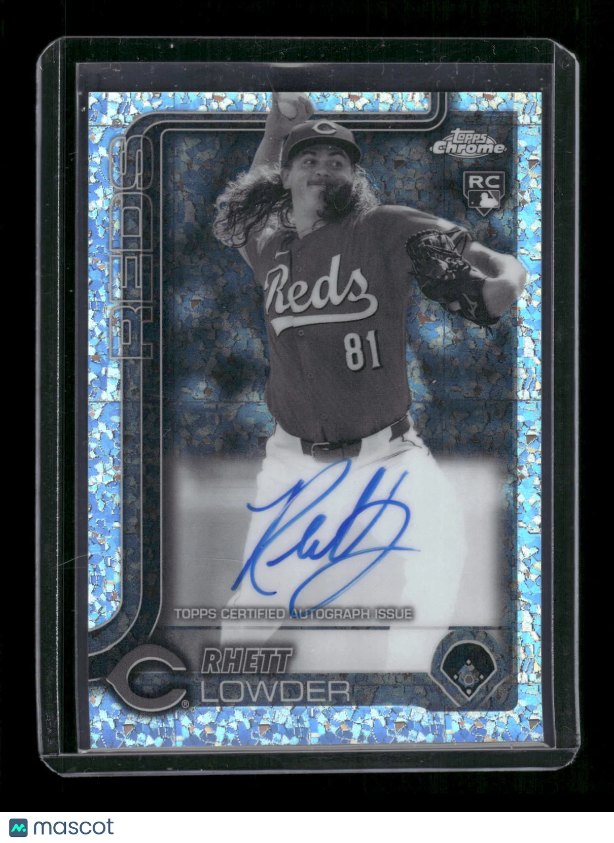 Rhett Lowder 2025 Topps Chrome #RA-RL Blue Mini-D