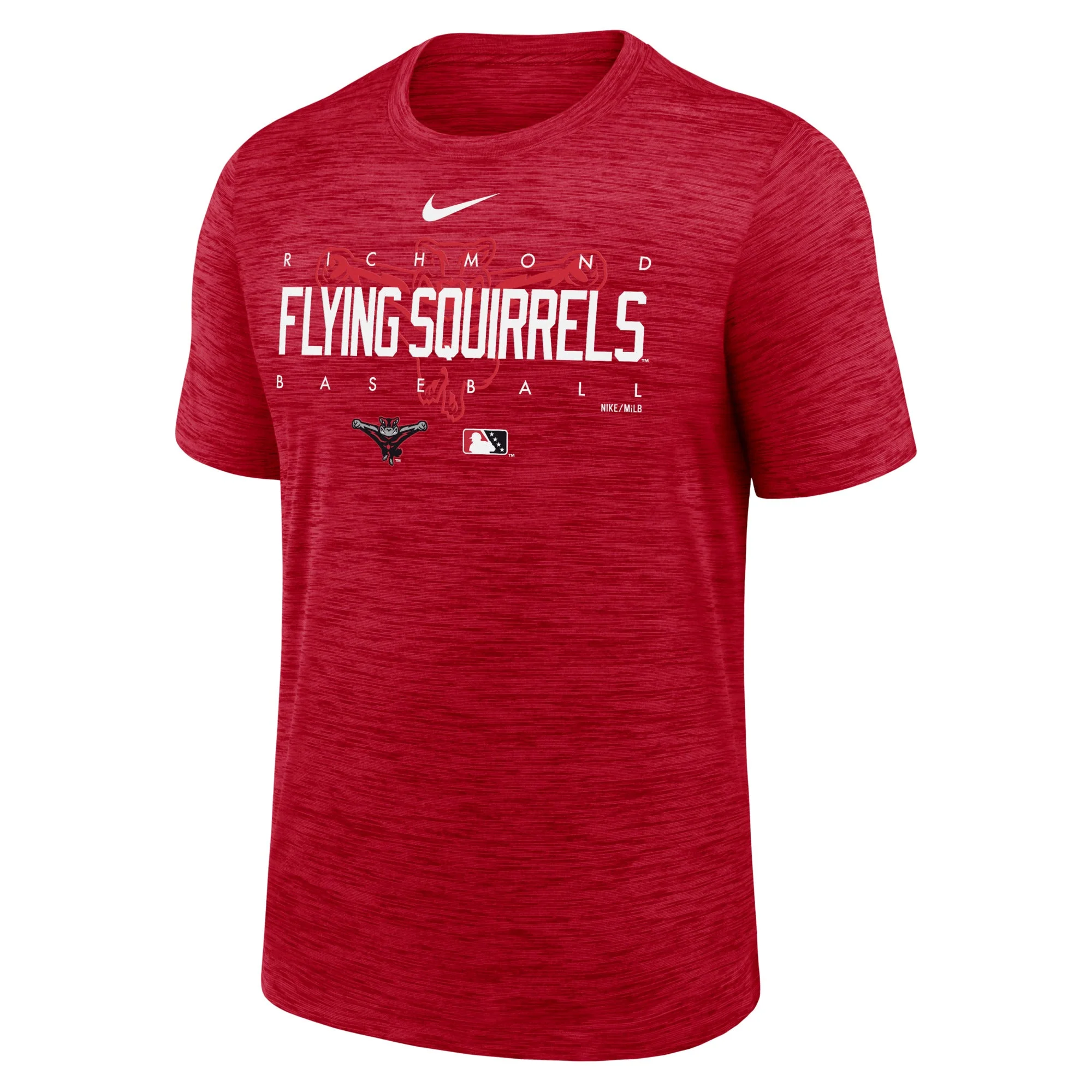 Richmond Flying Squirrels Nike Legend Red Velocity Tee