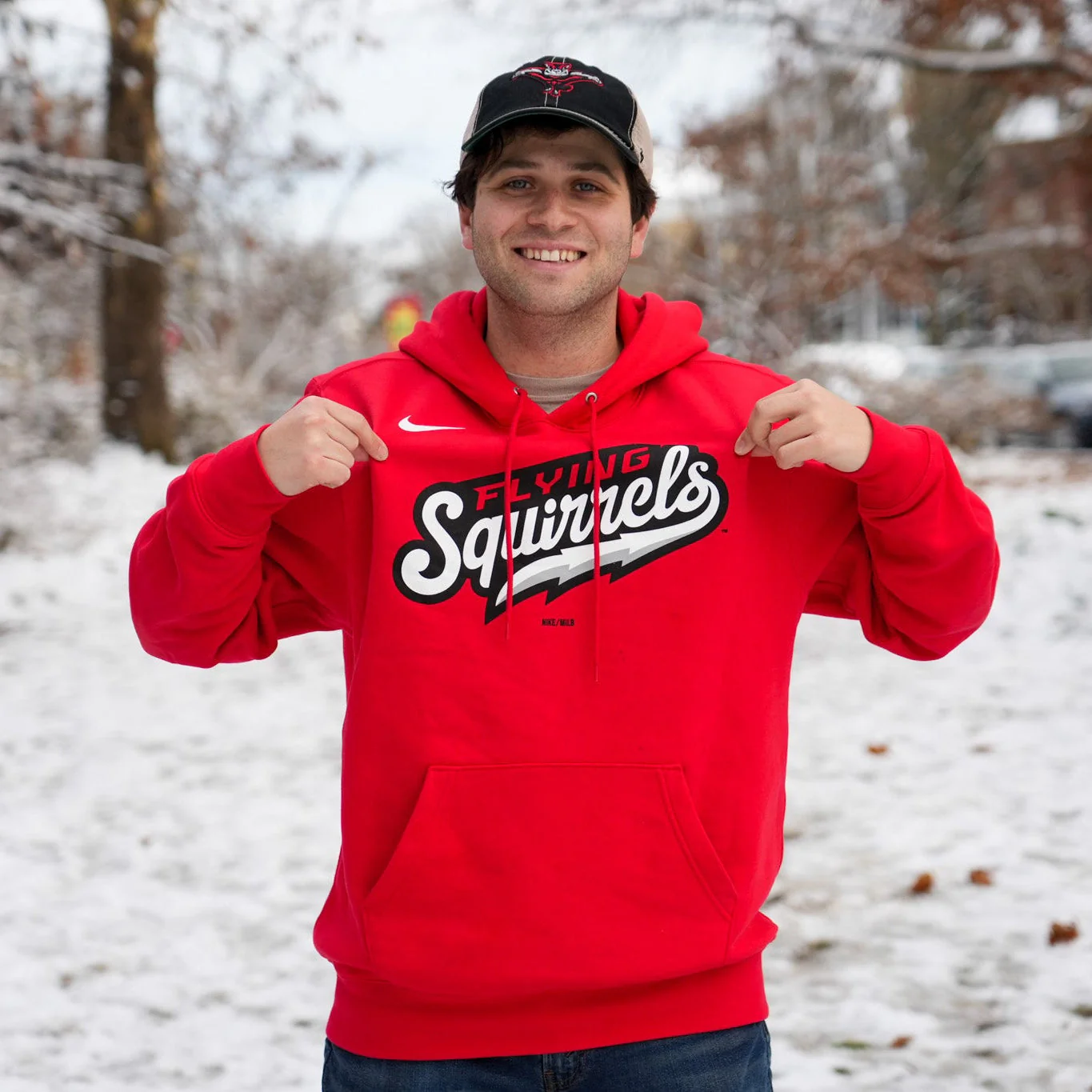 Richmond Flying Squirrels Nike Script Hoodie - Image 2