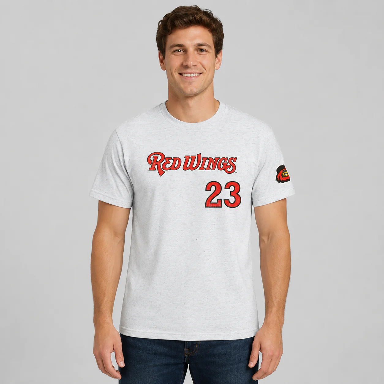 Rochester Red Wings James Wood Player T-Shirt - Image 3