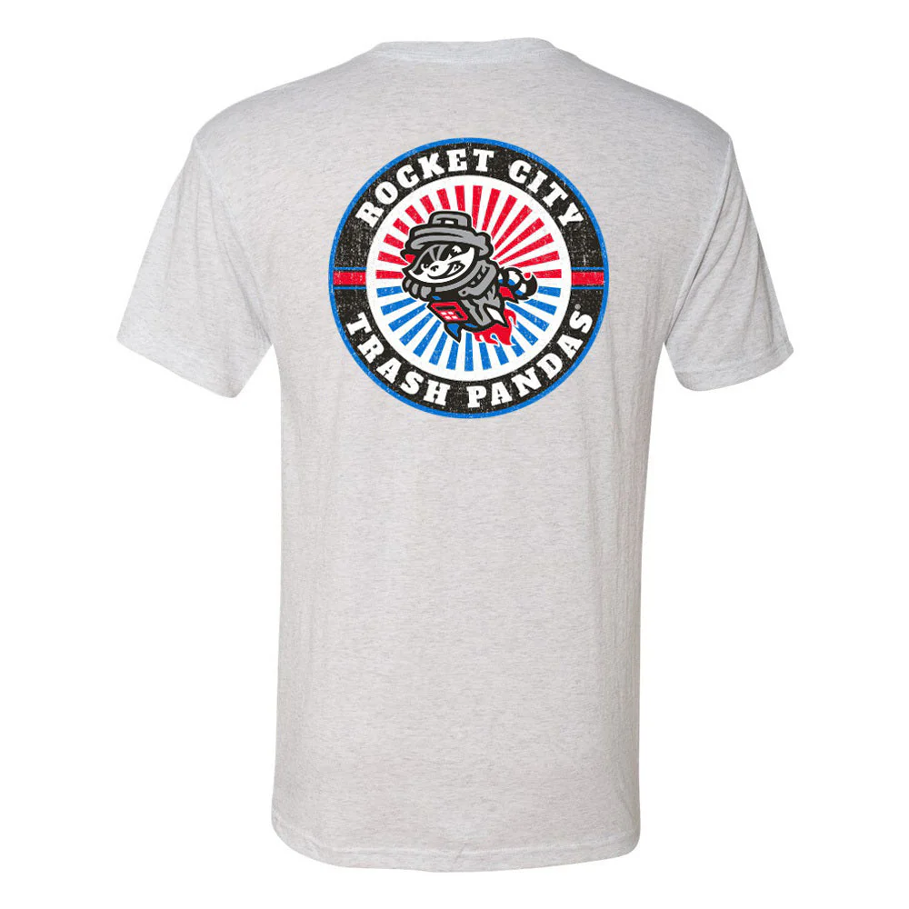 Rocket City Trash Pandas 108 Stitches Circle Back T-Shirt - Image 2