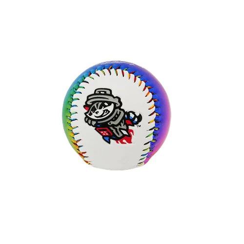 Rocket City Trash Pandas Illuminate Primary Embossed Baseball