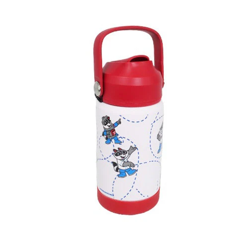 Rocket City Trash Pandas Kids Mascot 12oz Stainless Steel Water Bottle - Image 2