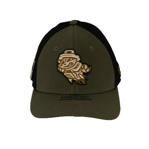 Rocket City Trash Pandas New Era 39THIRTY M-Crown Stretch Fit 2026 Armed Forces Stretch Fit Cap
