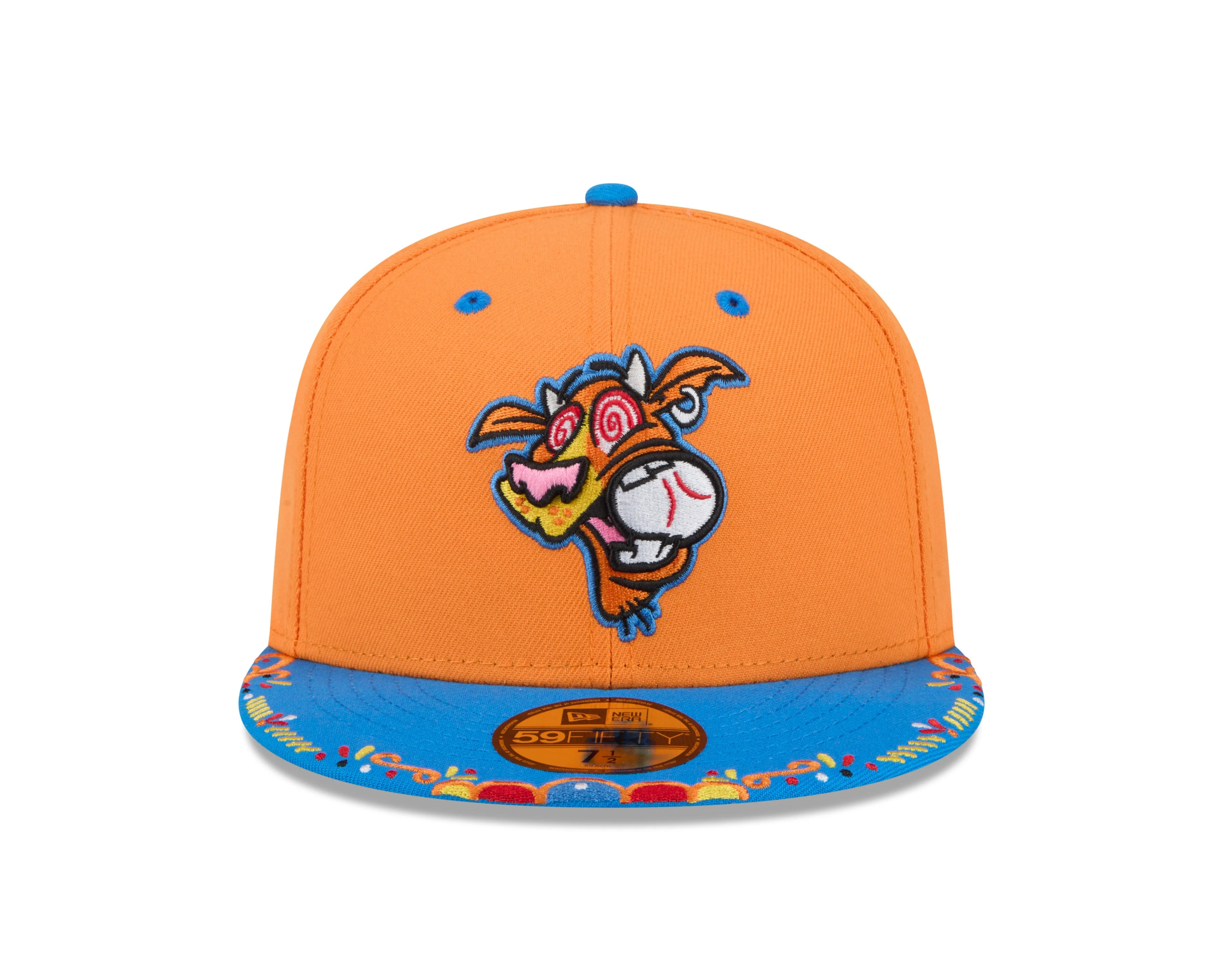 Rocket City Trash Pandas New Era 59FIFTY Copa Orange & Blue Fitted Cap