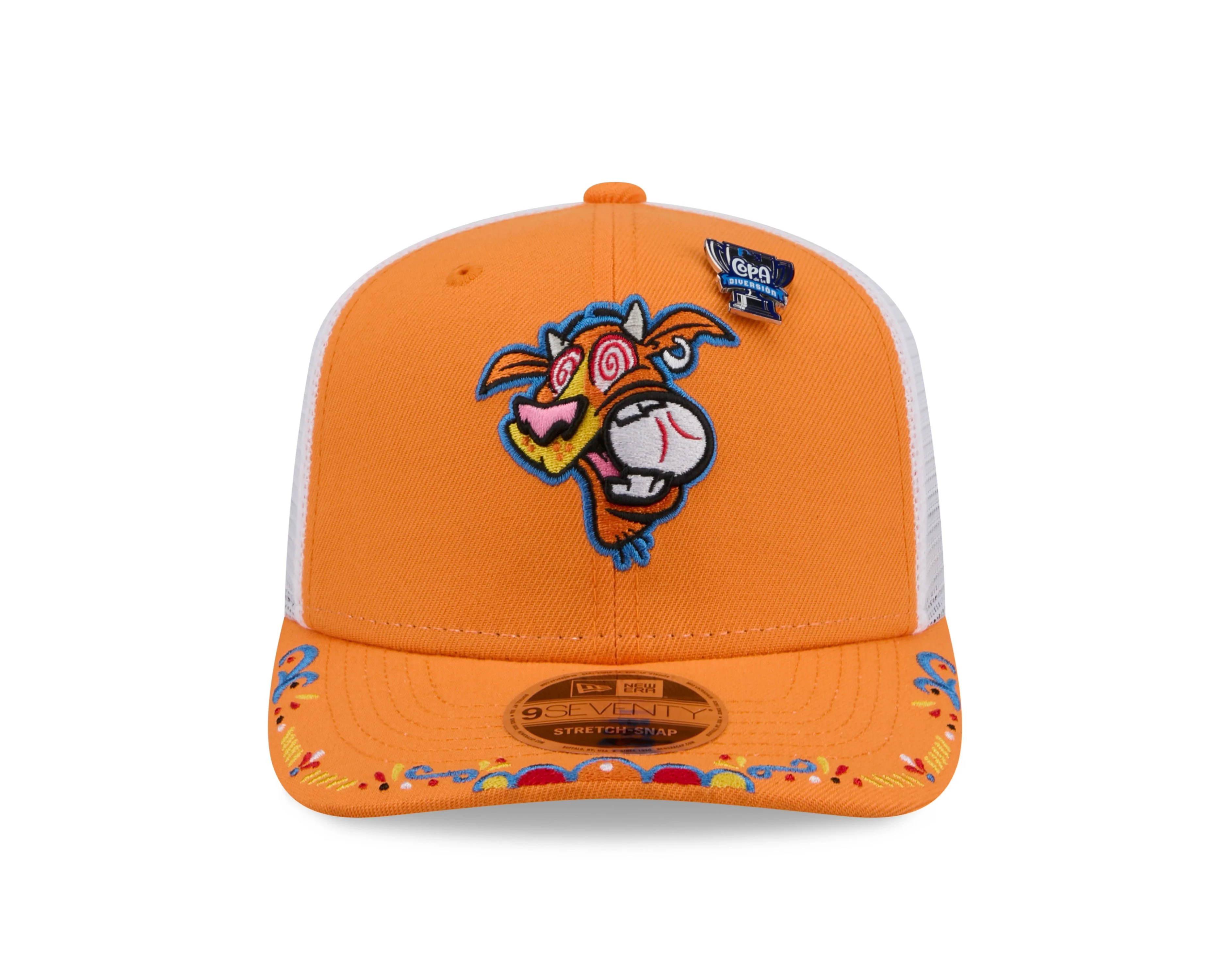 Rocket City Trash Pandas New Era 9SEVENTY Orange Copa Trucker Cap