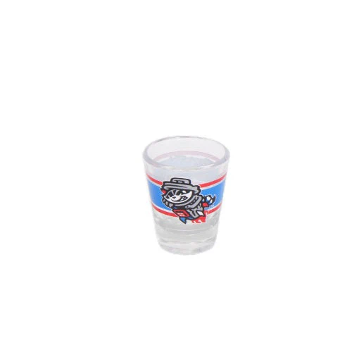 Rocket City Trash Pandas Striped 2oz Shot Glass