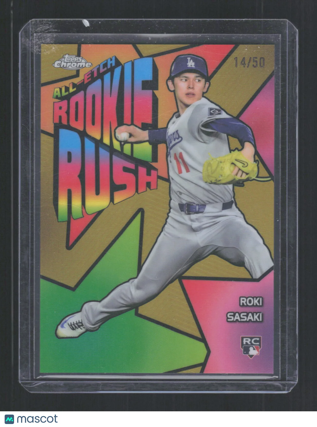 Roki Sasaki 2025 Topps Chrome All-Etch Rookie Rus