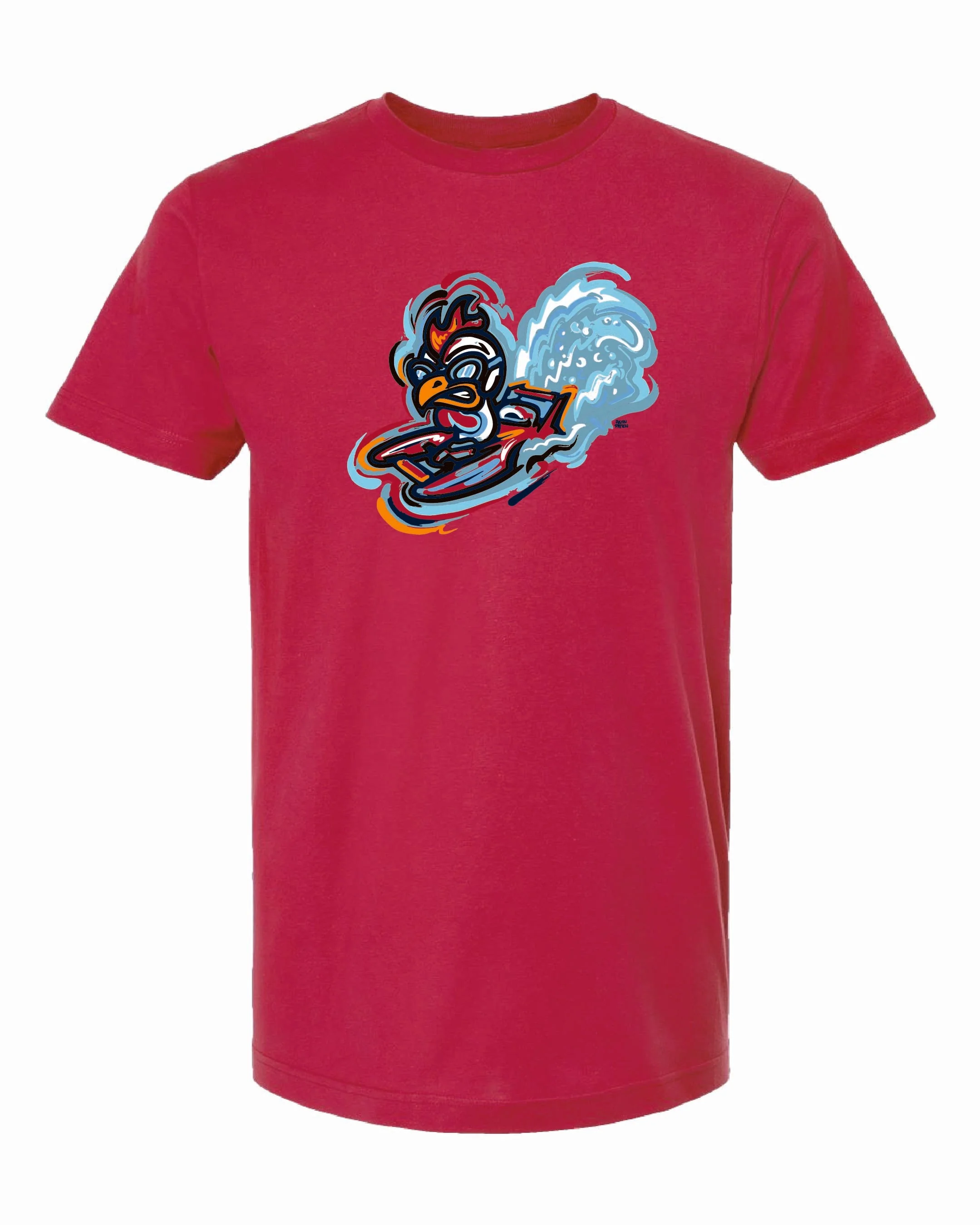 Rooster Tails Red Youth T-Shirt