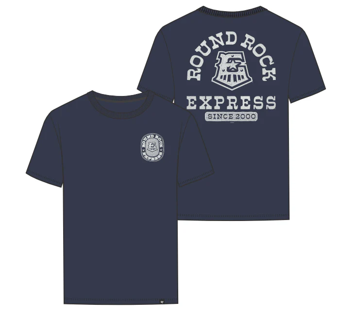 Round Rock Express '47 Apparel Men's Atlas Blue Franklin Tee - Image 2