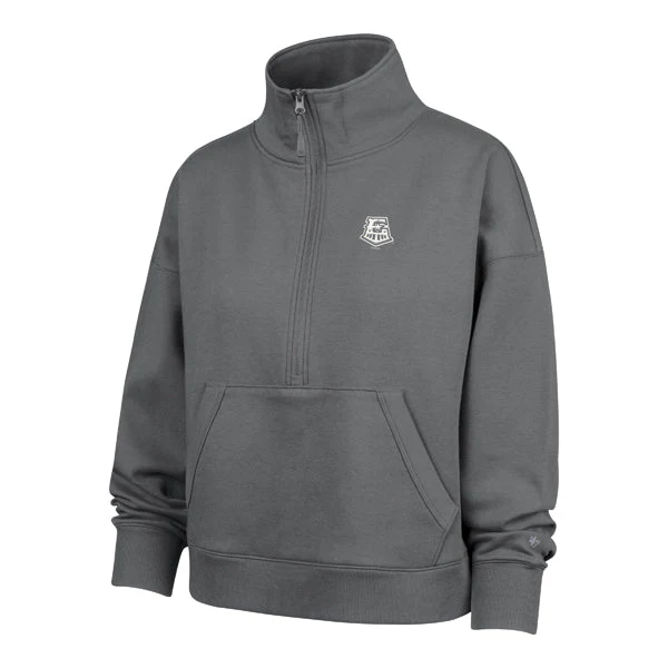 Round Rock Express '47 Apparel Women's Grey 1/2 Zip Pullover