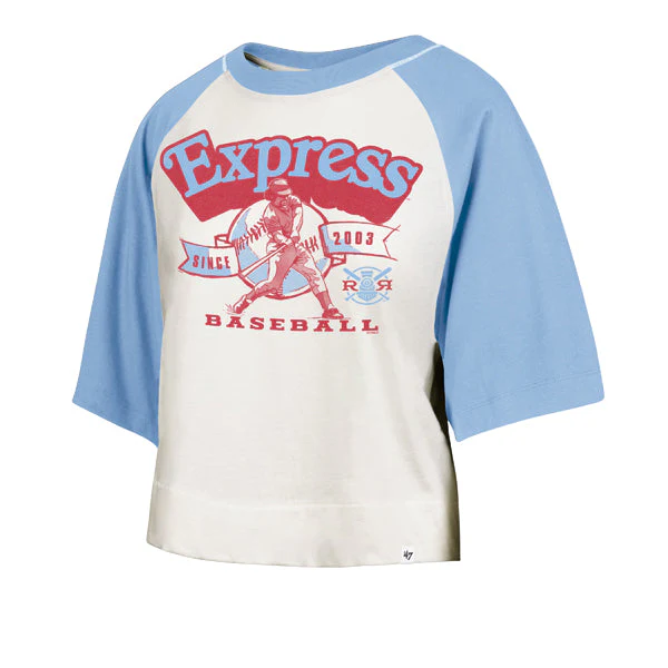 Round Rock Express '47 Women's Vintage Raglan Crop Tee