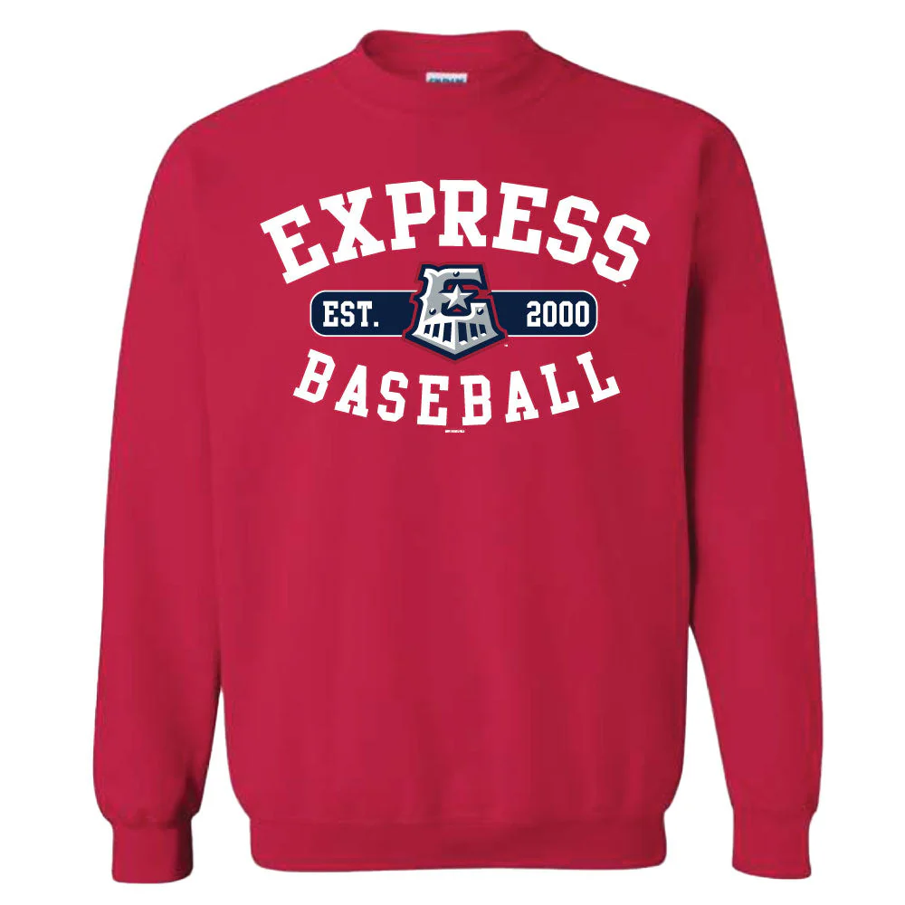 Round Rock Express Cherry Red Classic Crewneck