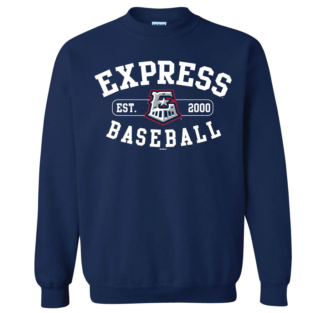 Round Rock Express Navy Classic Crewneck