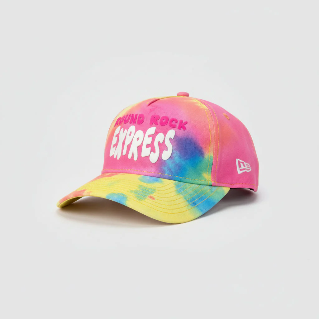 Round Rock Express New Era Girls 9FORTY Tie Dye Adjustable Cap