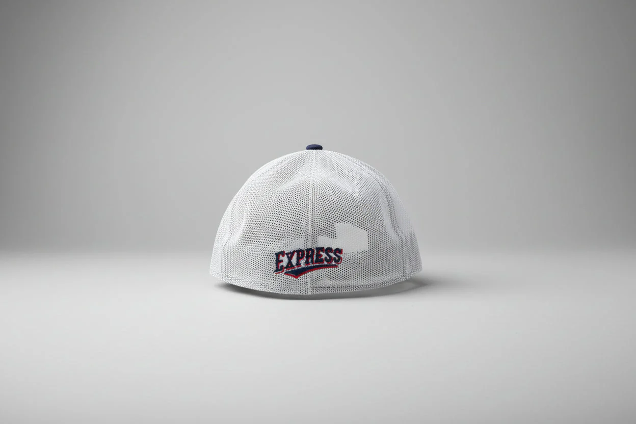 Round Rock Express New Era Striped 39THIRTY Stretch Fit Cap - Image 2