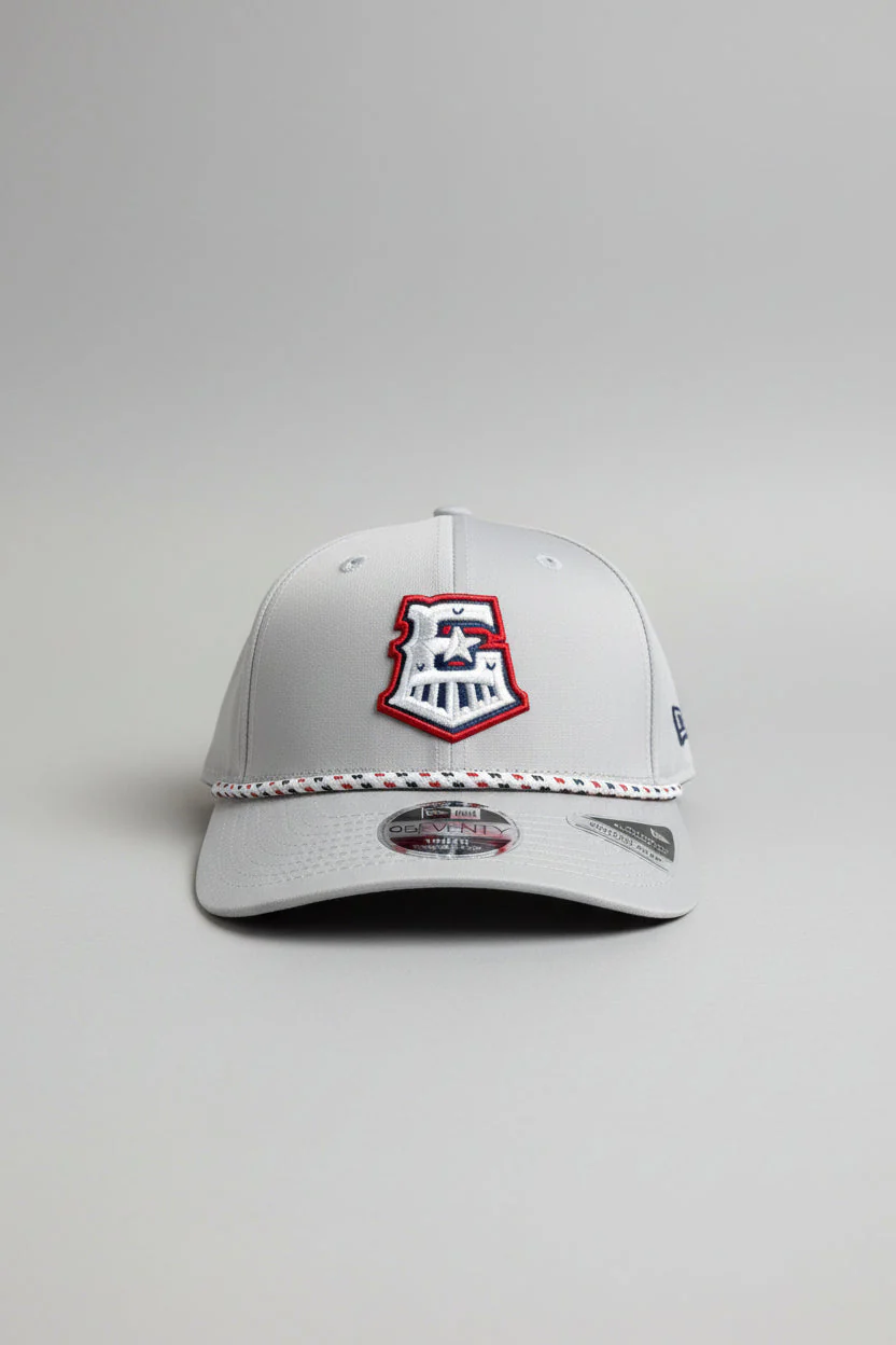 Round Rock Express New Era Youth Grey Rope 970 Adjustable Cap