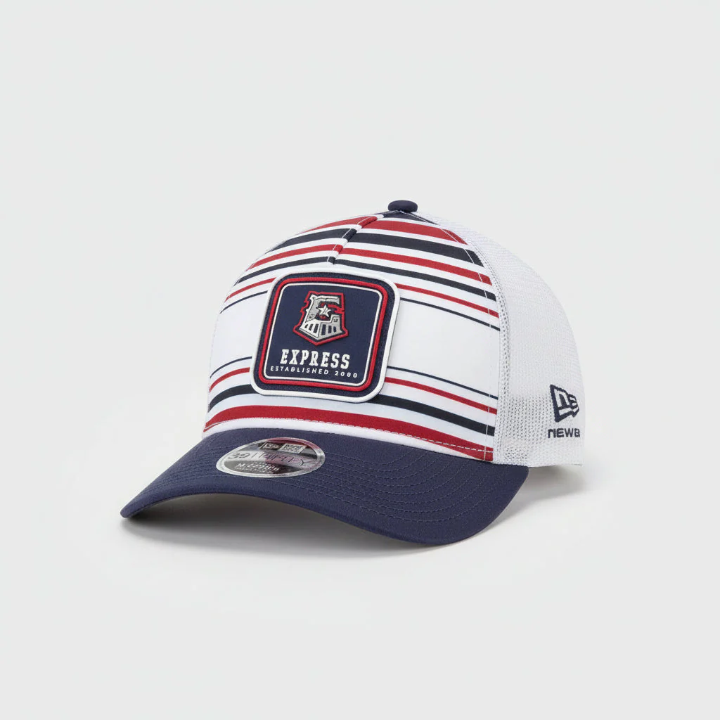 Round Rock Express New Era Youth Striped 3930 Stretch Fit Cap