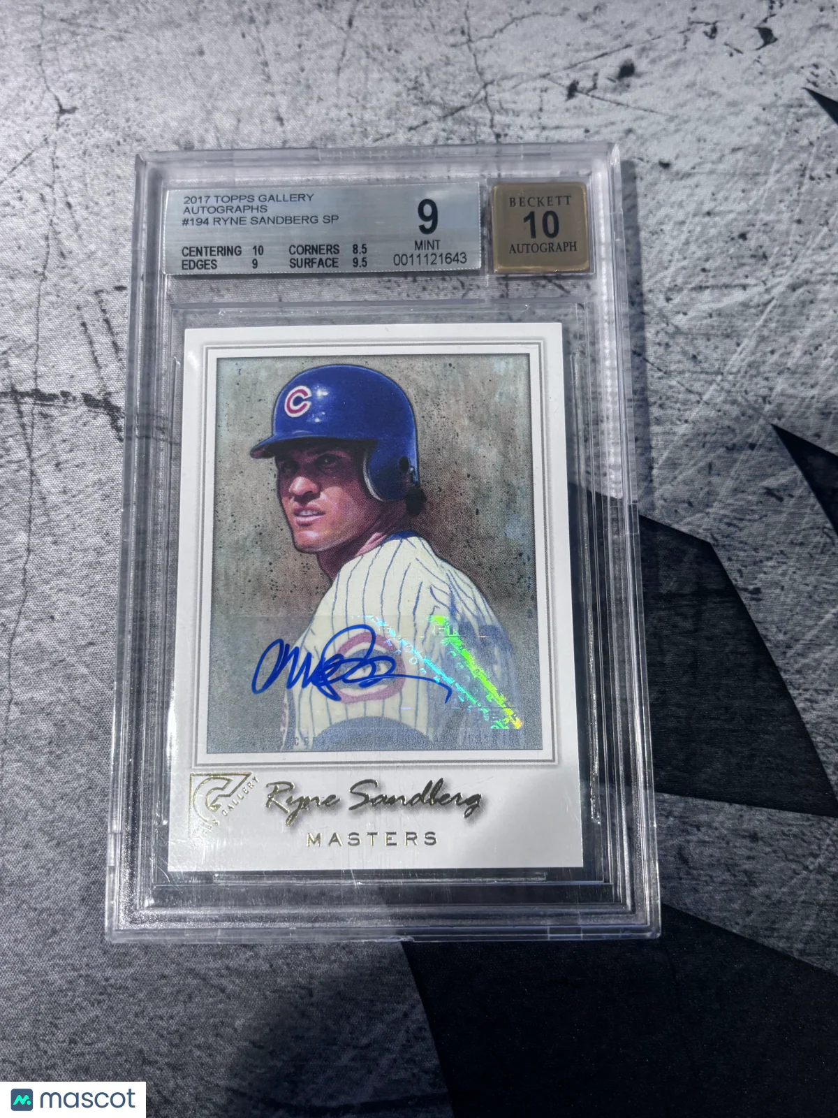 Ryne Sandberg SP 2017 Topps Gallery Autographs #1