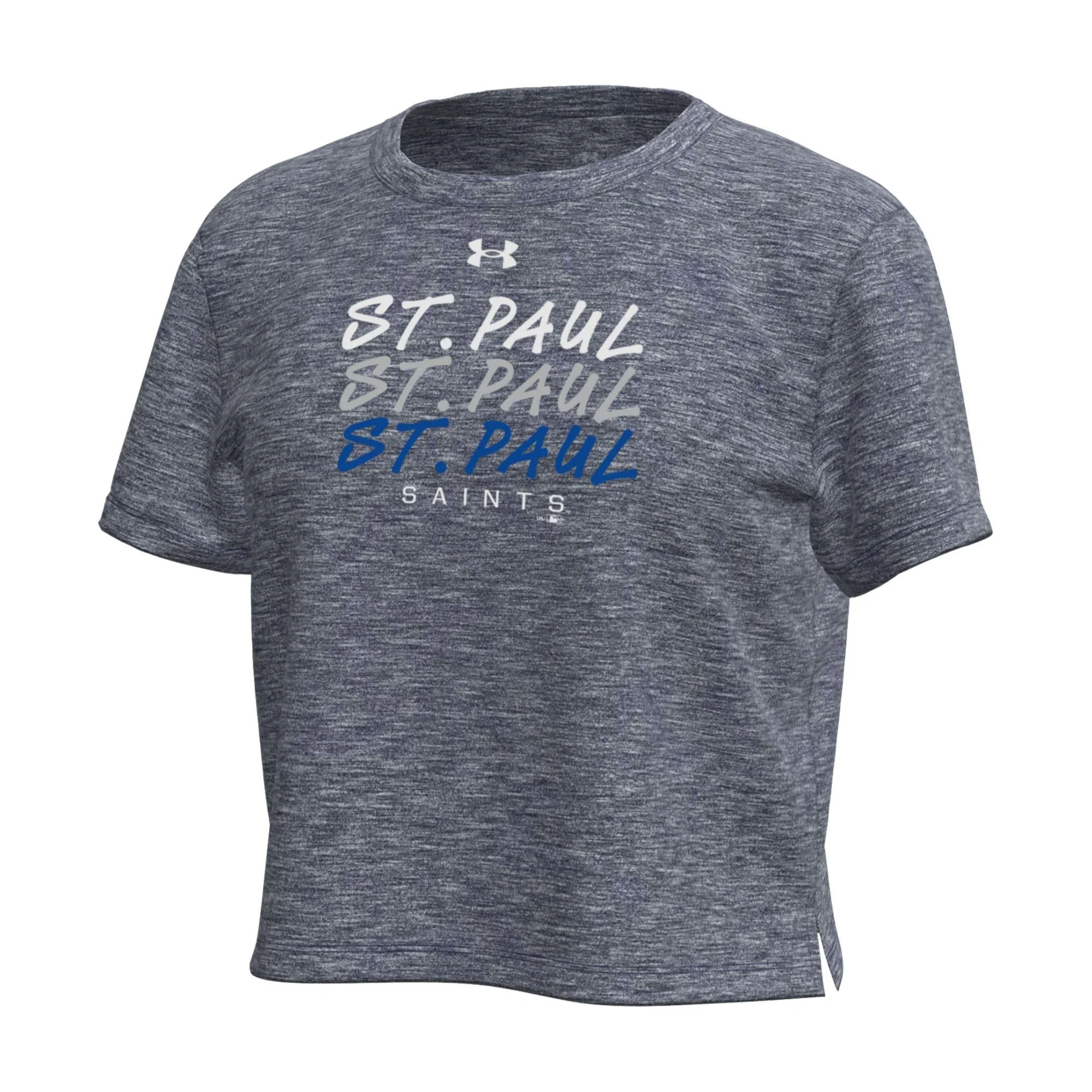St. Paul Saints Under Armor Girls Breezy Short Sleeve Cropped T