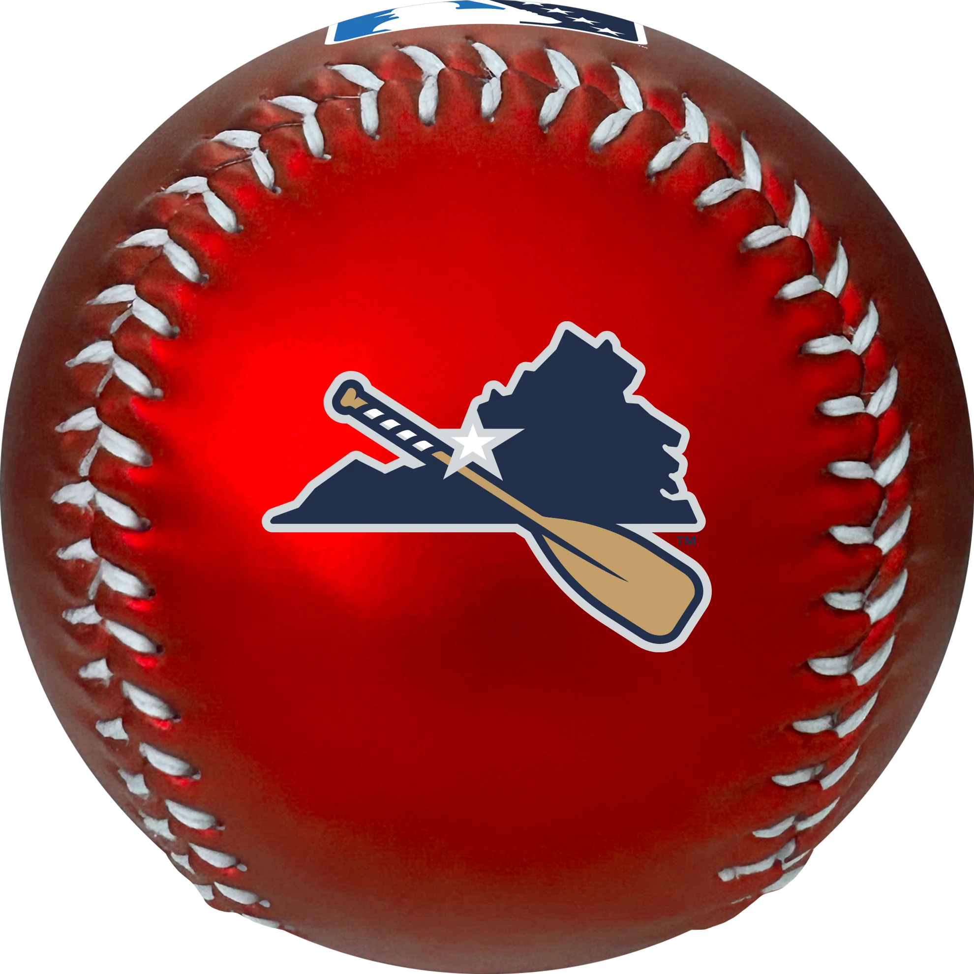 Salem RidgeYaks Rawlings Red Metallic Baseball