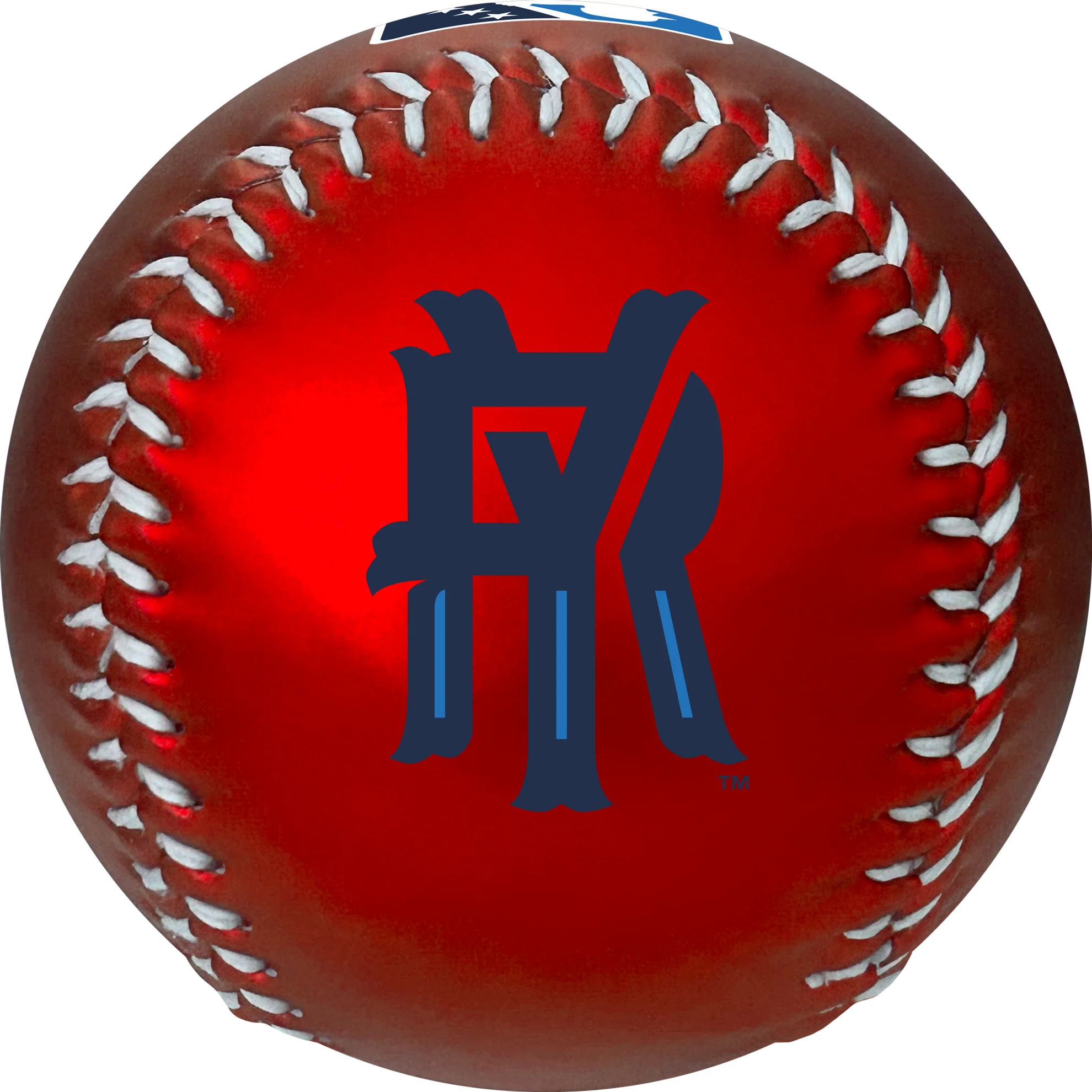 Salem RidgeYaks Rawlings Red Metallic Baseball - Image 2