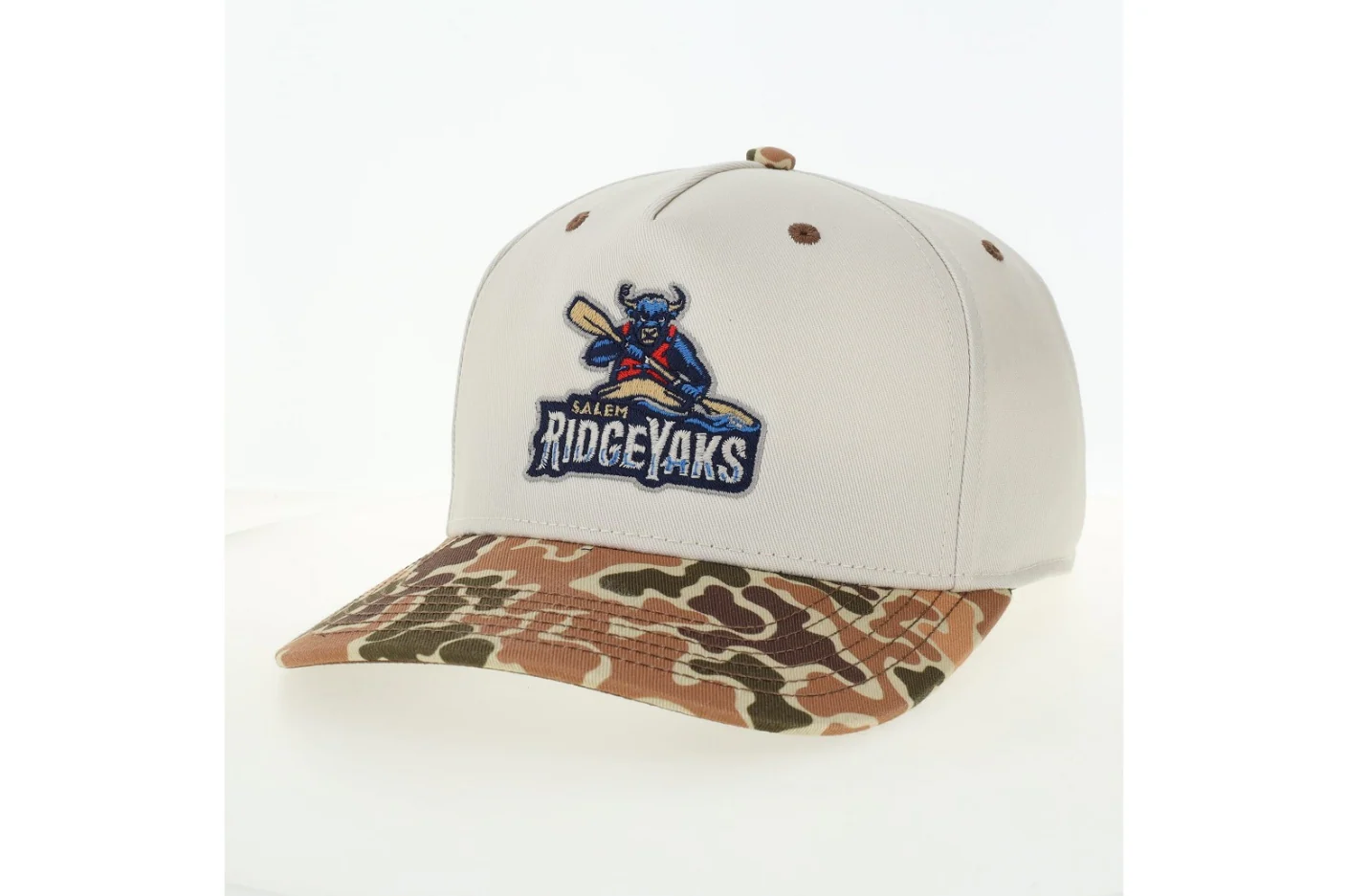 Salem RidgeYaks Duck Camo Primary Logo Snapback