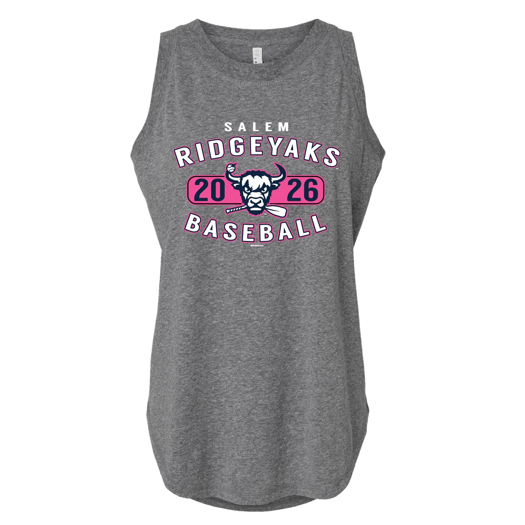 Salem RidgeYaks Granite Heather Ladies Relaxed Tank Top