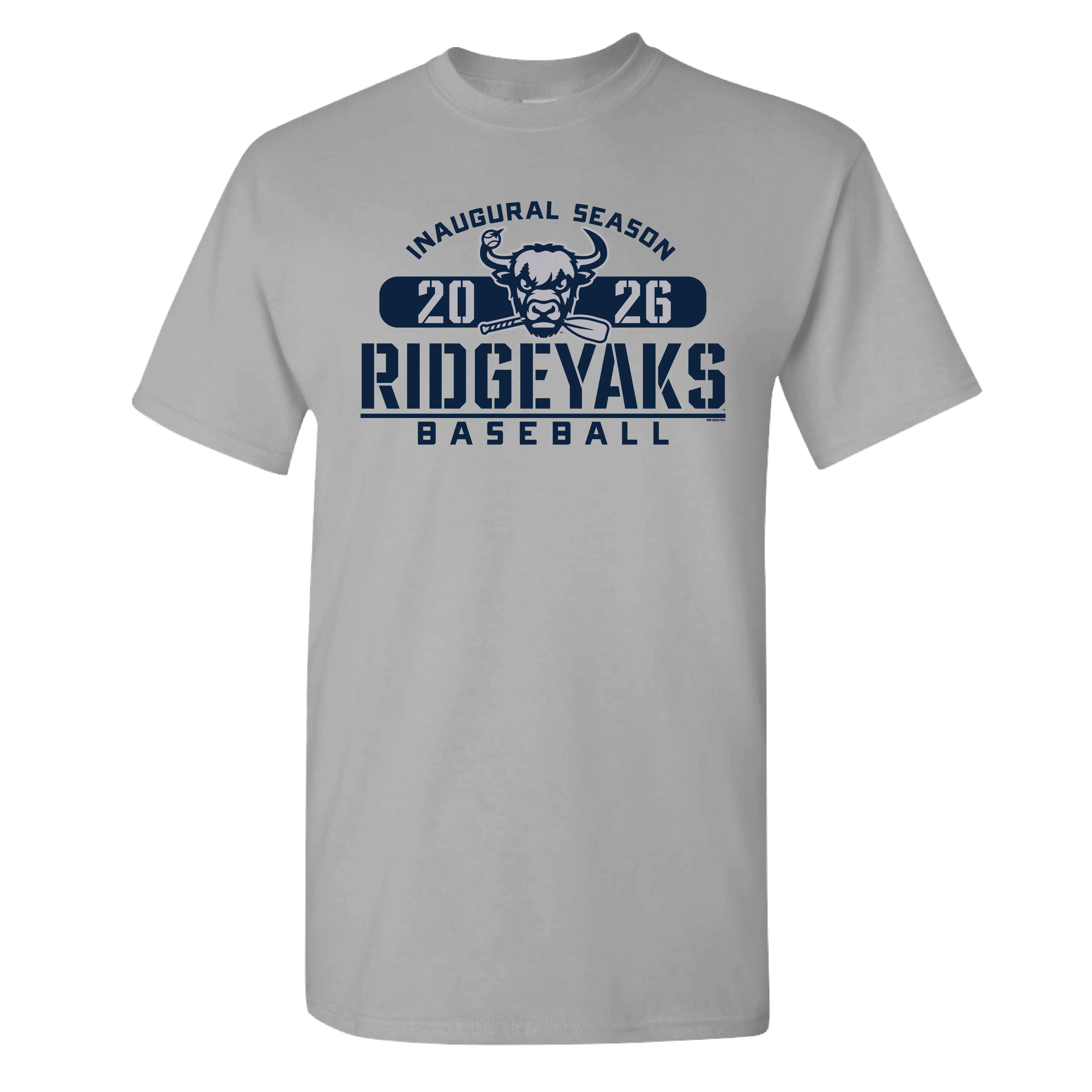 Salem RidgeYaks Inaugural Season Gray SS Tee