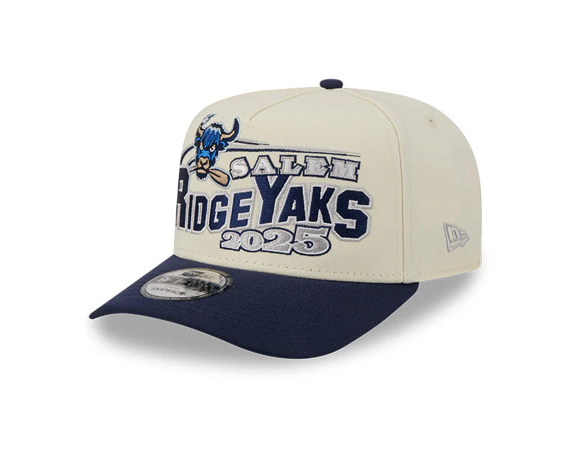 Salem RidgeYaks New Era 9Fifty Cream & Navy Snapback
