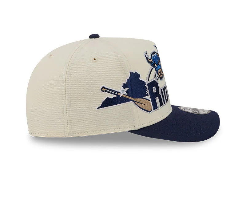 Salem RidgeYaks New Era 9Fifty Cream & Navy Snapback - Image 5