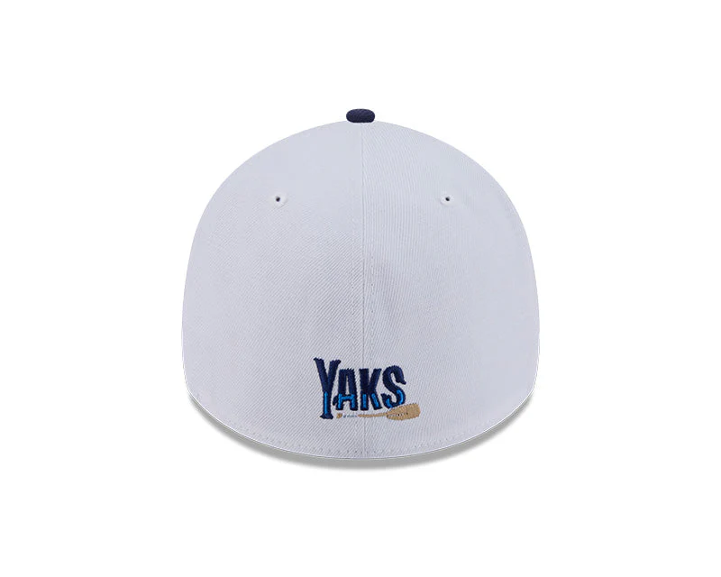 Salem RidgeYaks New Era White and Navy Interlocking Logo 3930 - Image 4