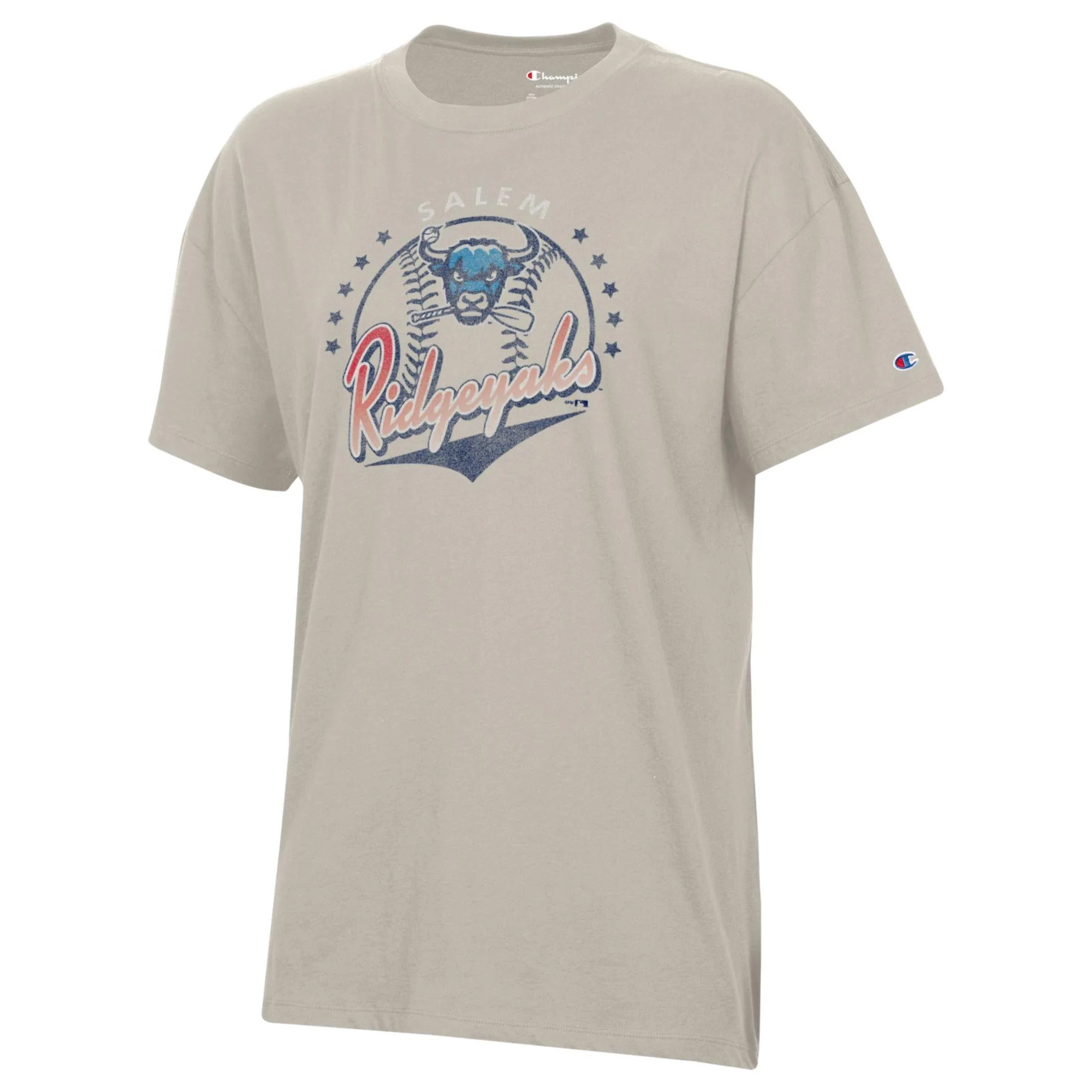 Salem RidgeYaks Womens Champion Oversized Short Sleeve Tee
