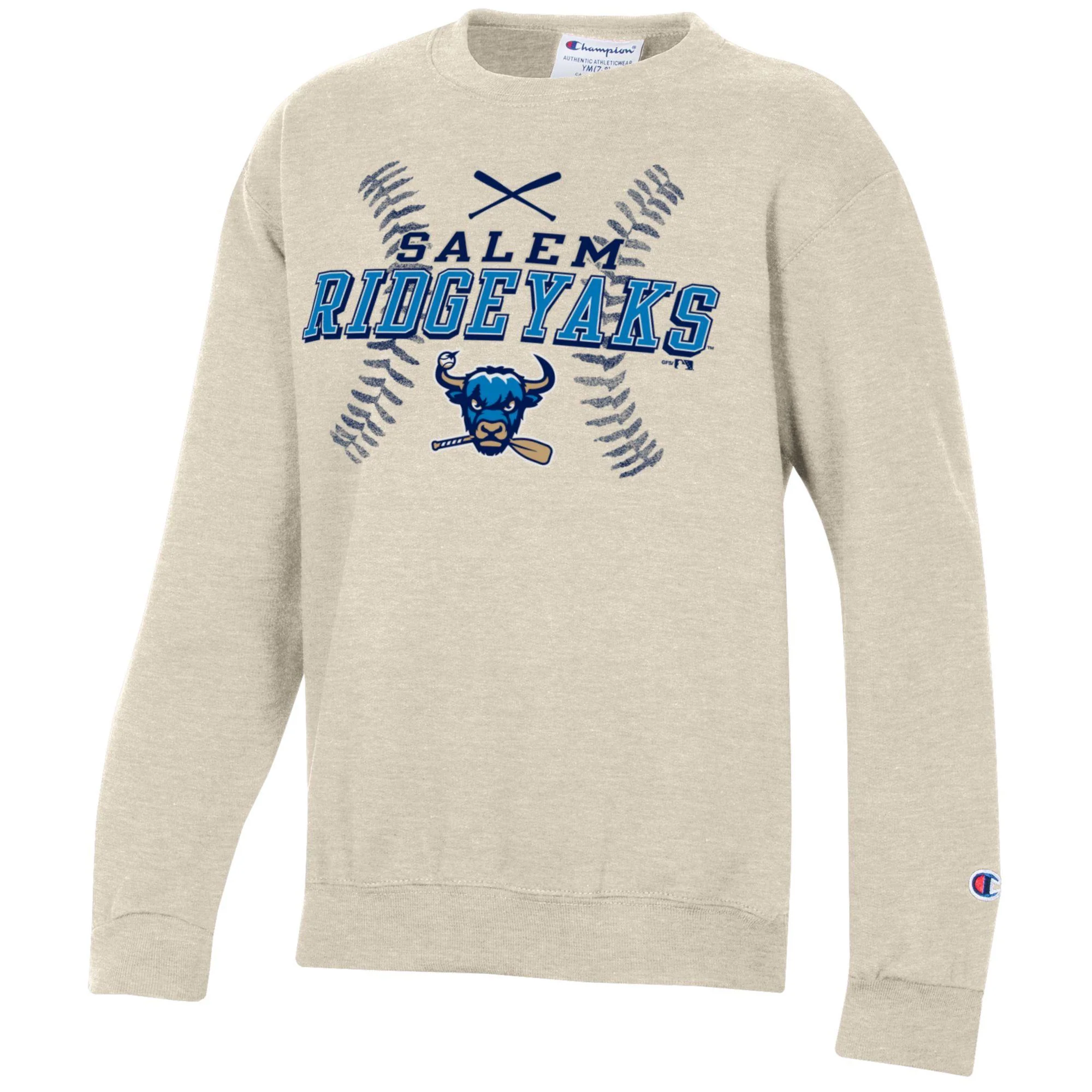 Salem RidgeYaks Youth Baseball Stitching Crewneck - Image 5