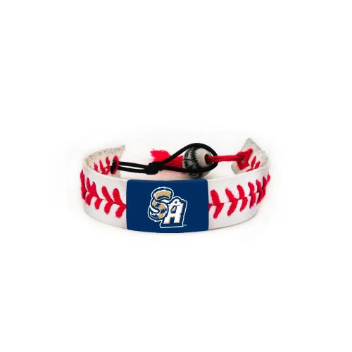 San Antonio Missions Baseball Bracelet w/ Coonskin SA