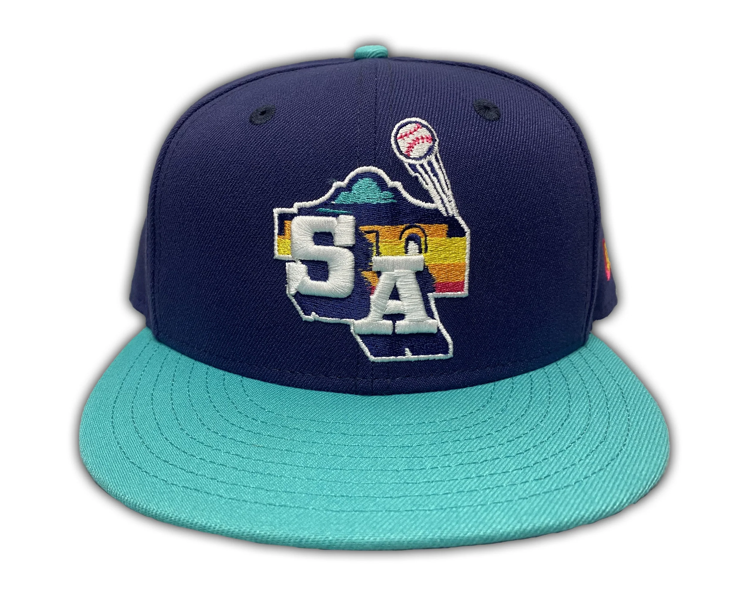 San Antonio Missions Keys Sunset 5950 Fitted Cap - Image 2