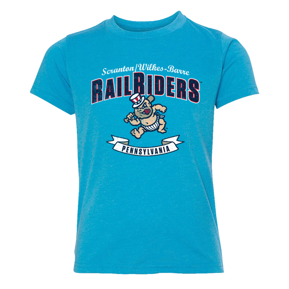 Scranton Wilkes-Barre RailRiders 108 Stitches Youth Banner tee