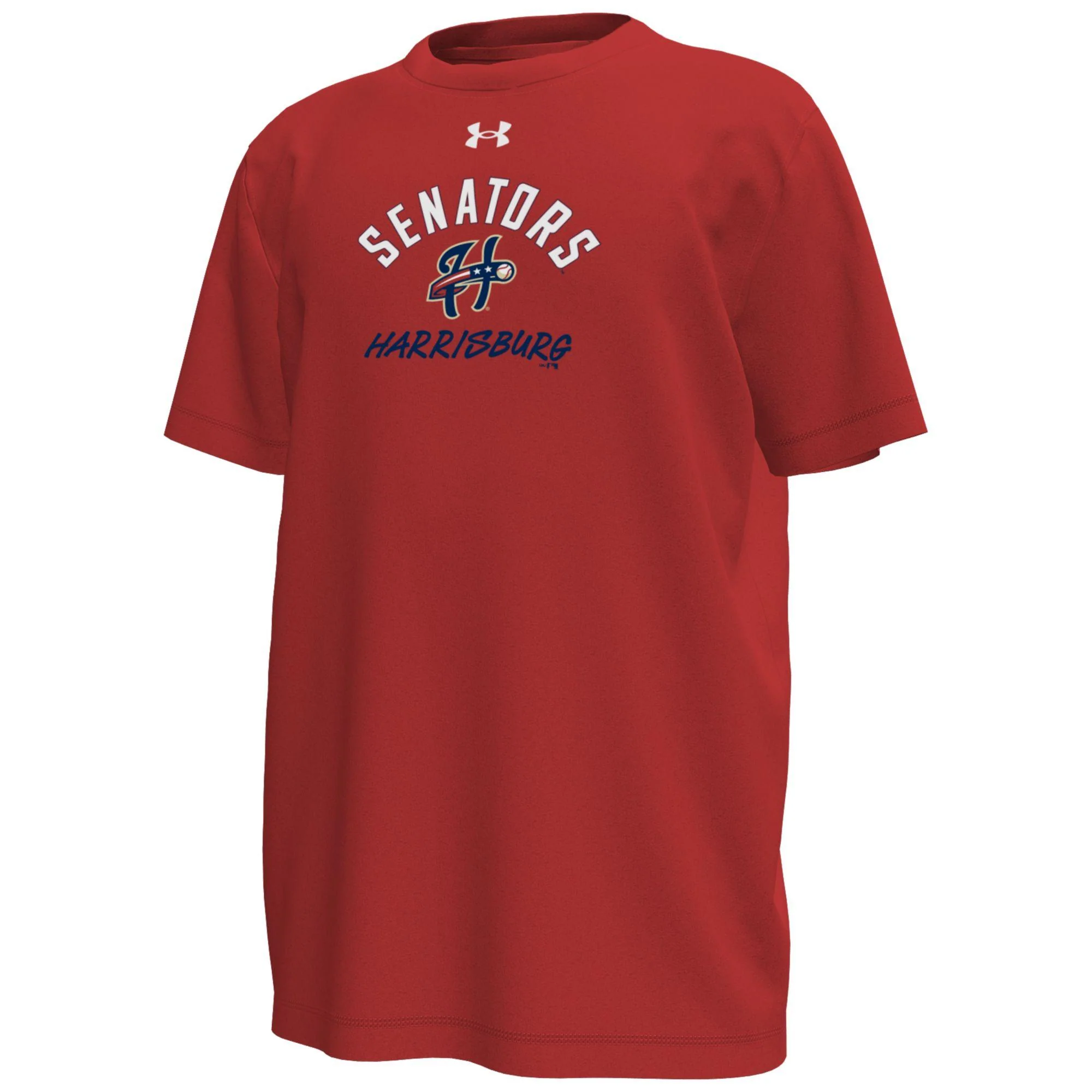 Senators Youth Red Tech Stretch S/S Tee