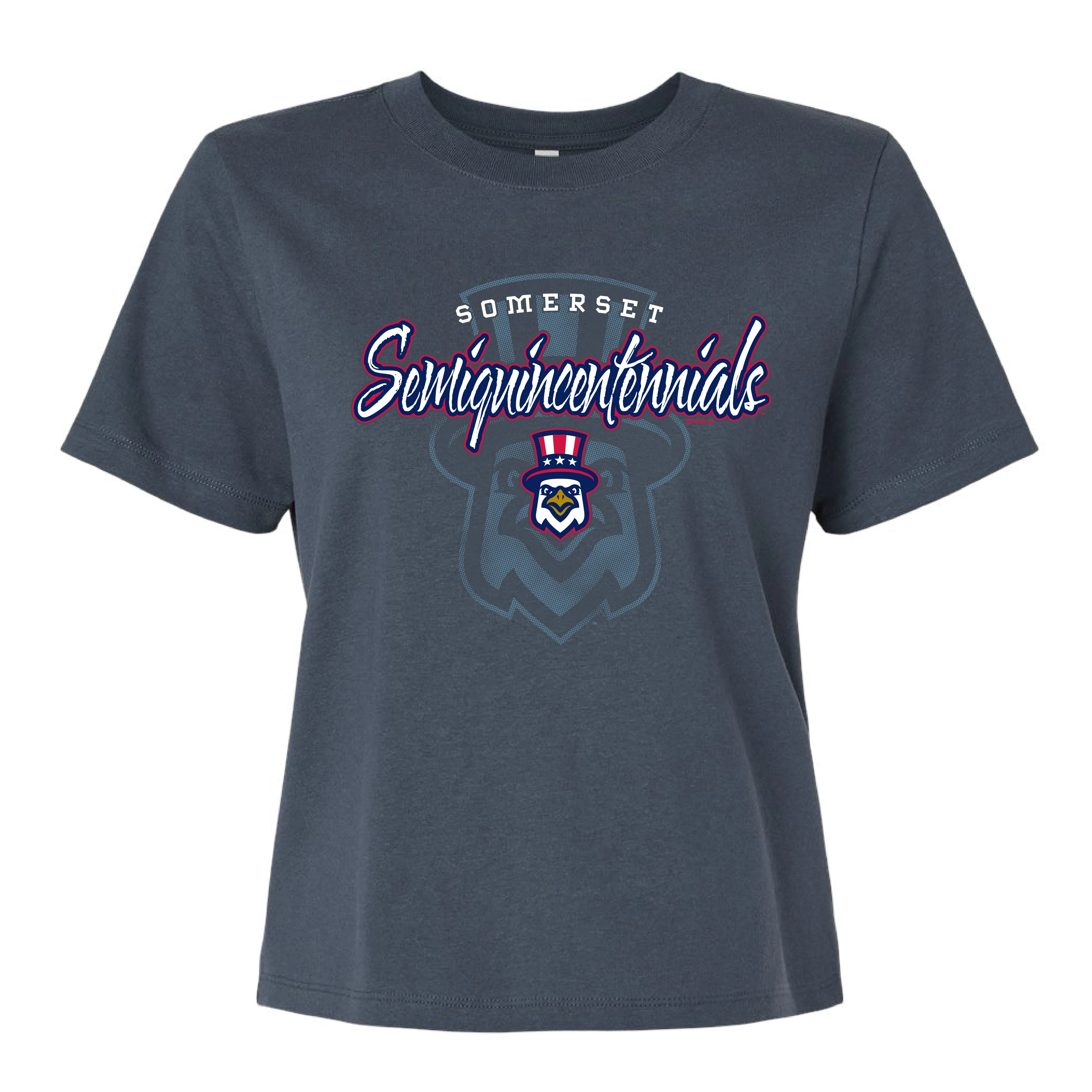 Somerset Patriots Ladies Somerset Semiquincentennials Heavy Weight Enjoyable Boxy Tee