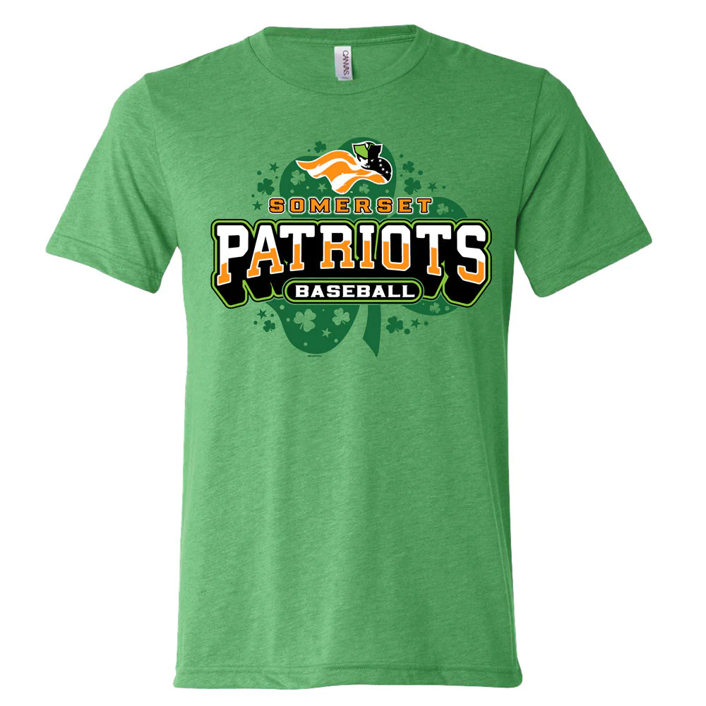 Somerset Patriots St. Patrick's Day Shamrock Bog Tee